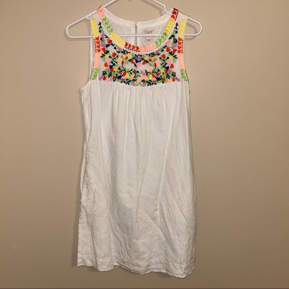 J Crew Factory Embroidered Floral Dress - Picture 3 of 8